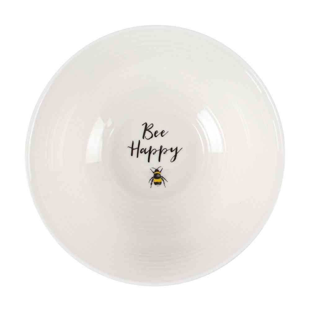 Something Different - Bee Happy Dinner Bowl Kom - Wit